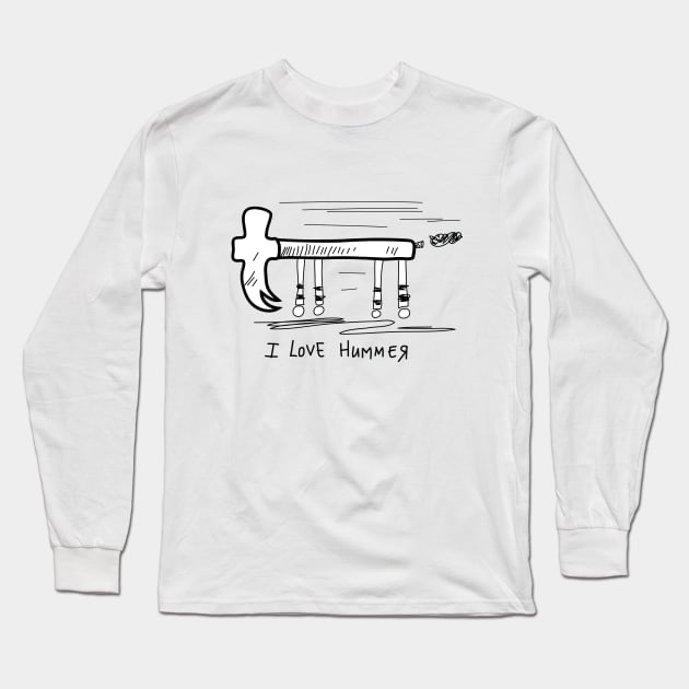 I Love Hummer Long Sleeve T-Shirt by martinussumbaji